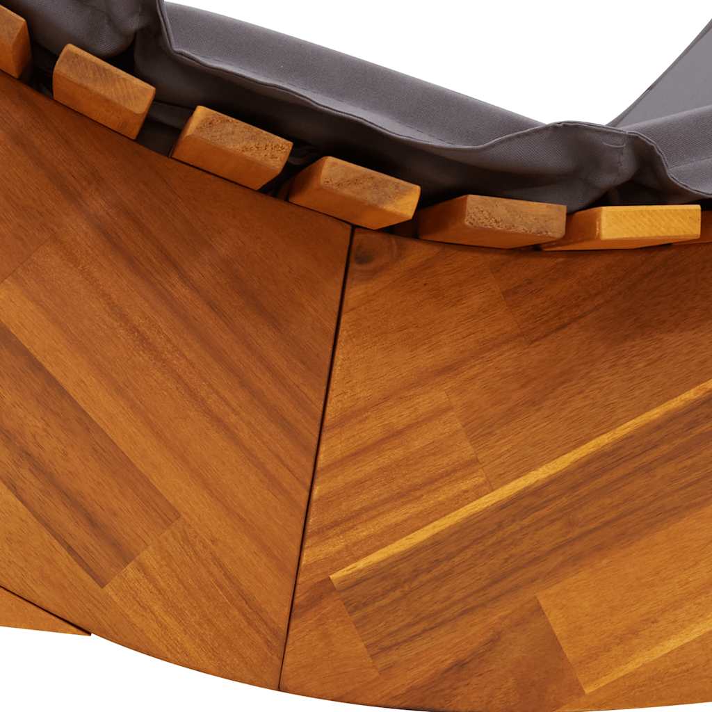 Ljuljajući ležaljke za sunčanje s jastukom solidne akacijske stabla - number 7.