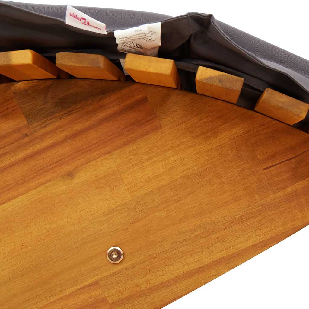 Ljuljajući ležaljke za sunčanje s jastukom solidne akacijske stabla - number 9.