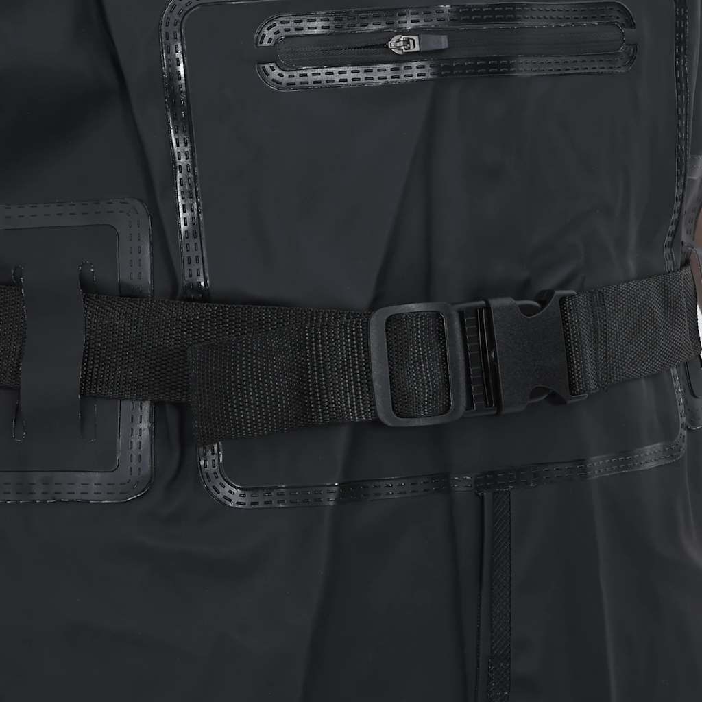 Waders med støvler og bælte str. - sort, 46 - number 6.