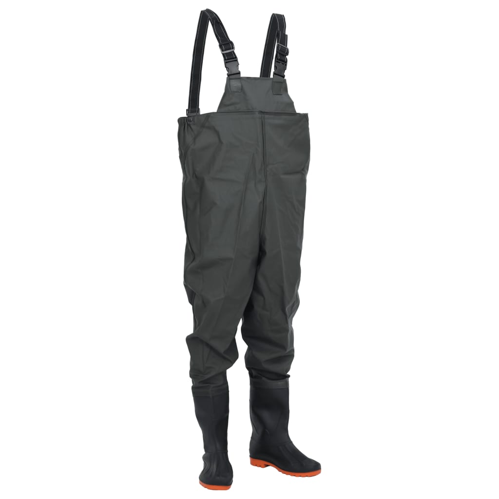 Waders med støvler str. - mørkegrøn, 39 - number 1.