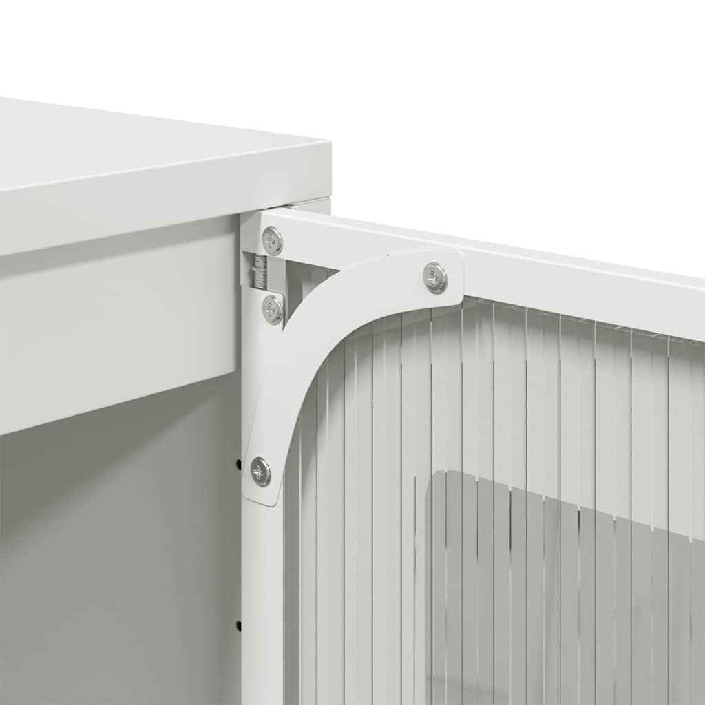 Skab 36x39x123 cm koldvalset stål - hvid, 1 - number 11.