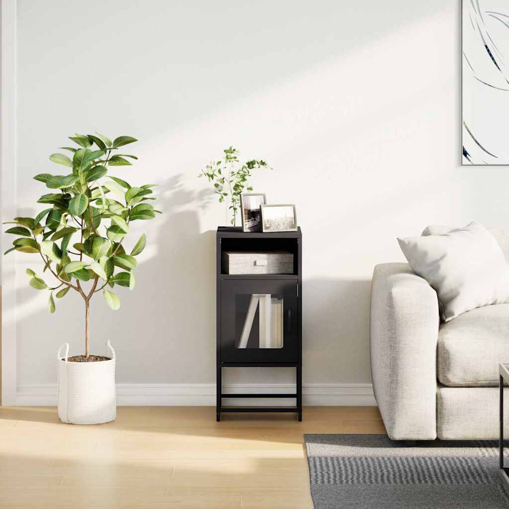 Sengebord 36x39x78 cm koldvalset stål - sort, 1 - number 4.