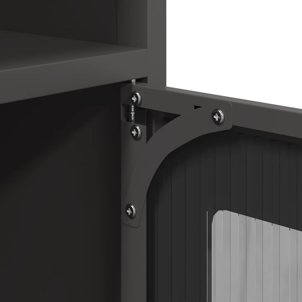 Sengebord 36x39x78 cm koldvalset stål - sort, 1 - number 11.