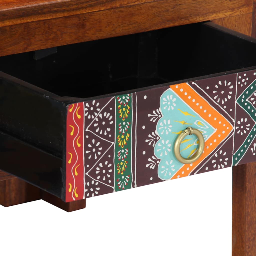 Sofabord 90x50x40 cm massivt akacietræ - ooo 1 - number 6.