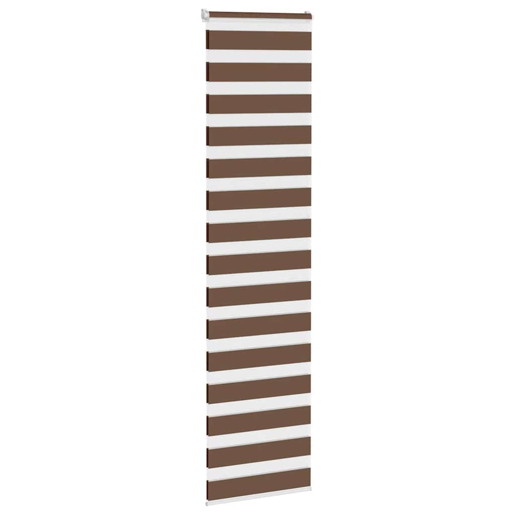 Zebragardin stofbredde 60,9 cm polyester - brun, 65 x 230 cm - number 3.