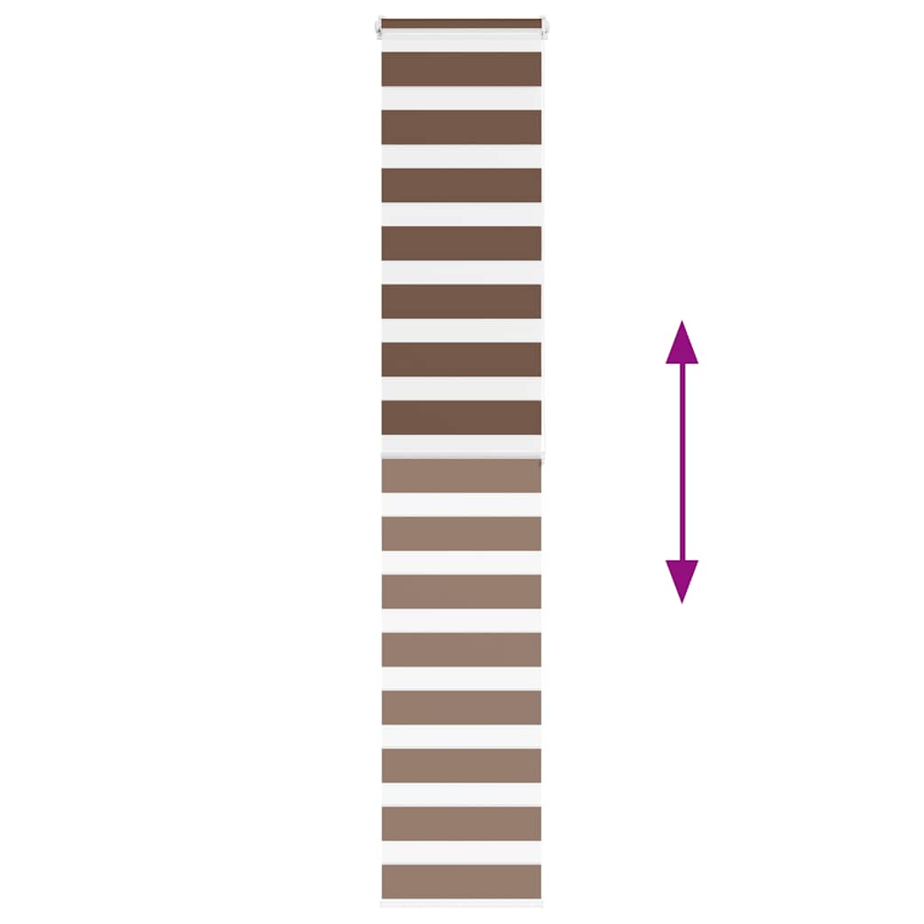 Largeur de tissu zébrardine 35,9 cm polyester - brun, 40 x 200 cm - number 5.