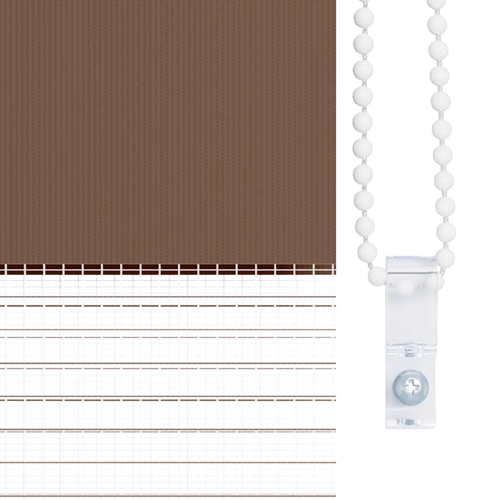 Largeur de tissu zébrardine 35,9 cm polyester - brun, 40 x 200 cm - number 9.