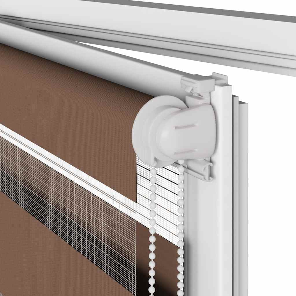 Largeur de tissu zébrardine 40,9 cm polyester - brun, 45 x 200 cm - number 10.