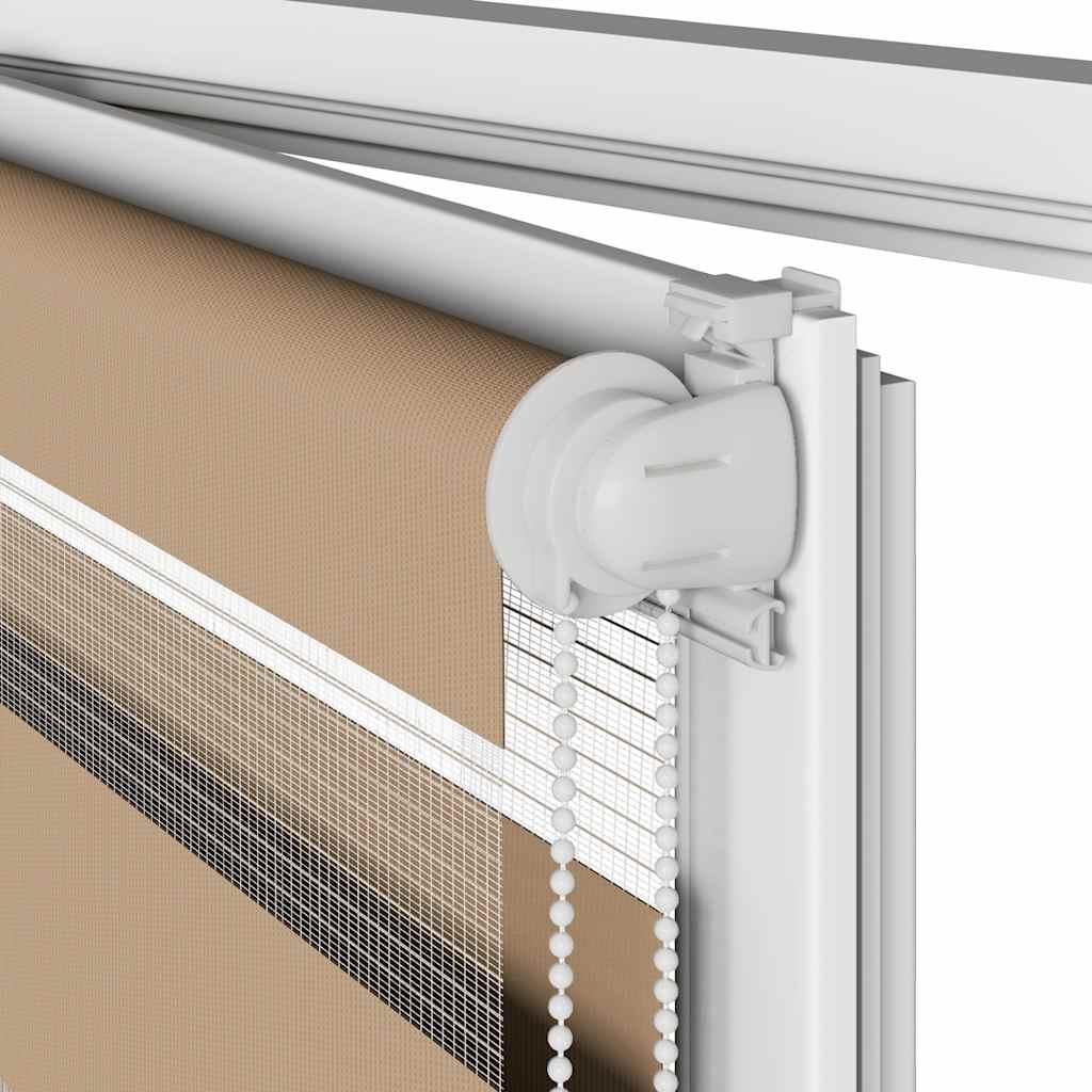 Zebragardine sable brun fabric largeur 35,9 cm polyester - sable brun, 40 x 150 cm - number 11.