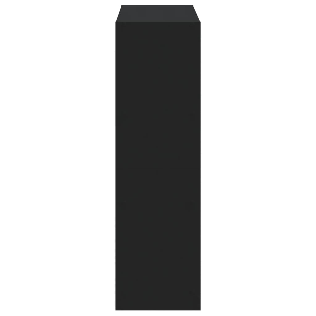 Bogreol 102x32x108 cm konstrueret træ - sort, 1, 108 cm, 102 cm - number 5.