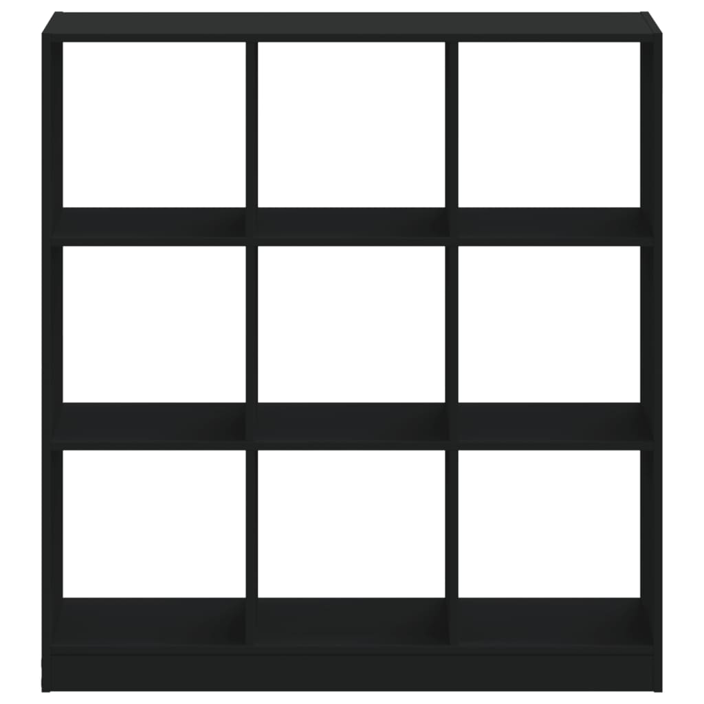 Bogreol 102x32x108 cm konstrueret træ - sort, 1, 108 cm, 102 cm - number 4.