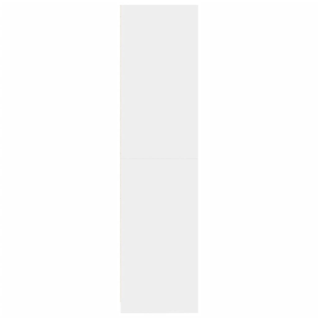 Ormar izrađen od drva - bijeli, 50 x 50 x 200 cm, 1, 1 polica - number 5.