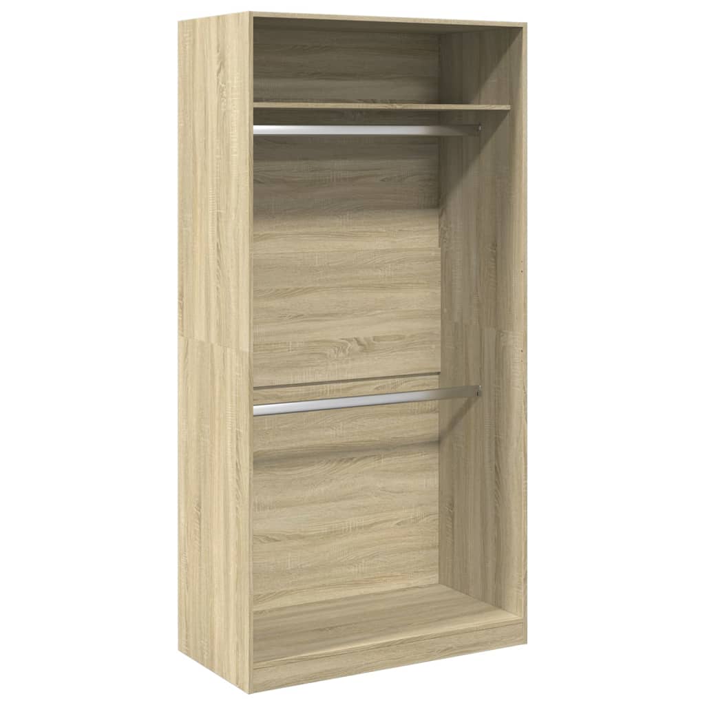 Warderobe izgrađeno drvo - sonoma -eg, 100 x 50 x 200 cm, 1, 1 police - number 2.