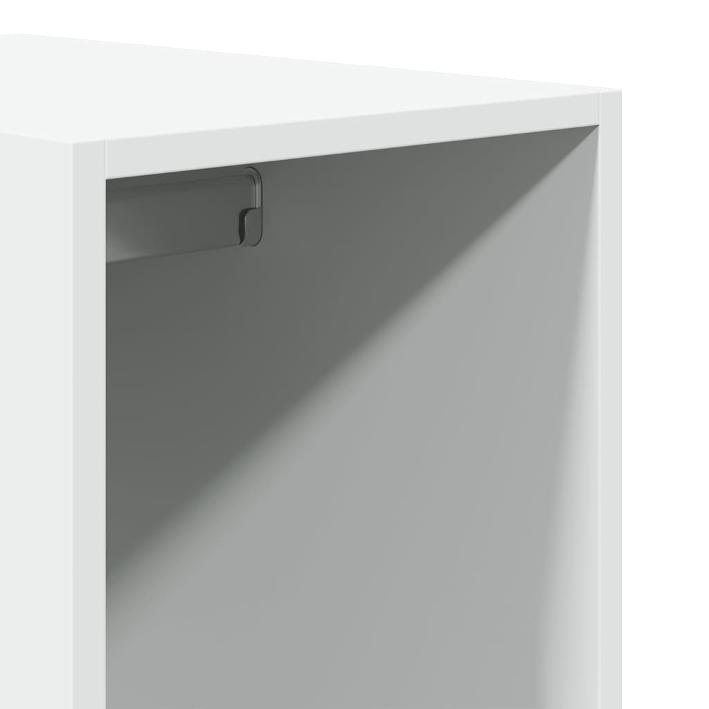 Ormar sagrađeno drvo - bijelo, 30 x 50 x 200 cm, 1, 2 ladice - number 8.