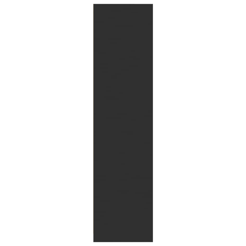 Drveni ormar - crni, 30 x 50 x 200 cm, 1, 4 police - number 5.