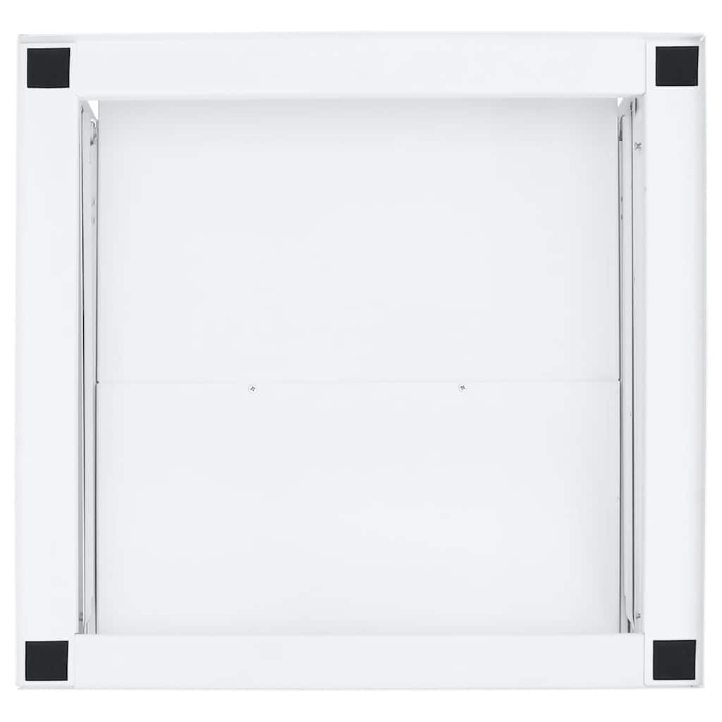 Socle pour lave-linge avec étagères coulissantes blanc - number 5.