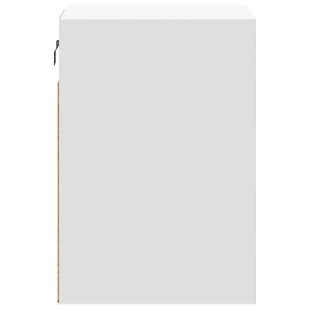 Nástěnný noční stolek s led osvětlením - bílý, 1 - number 7.