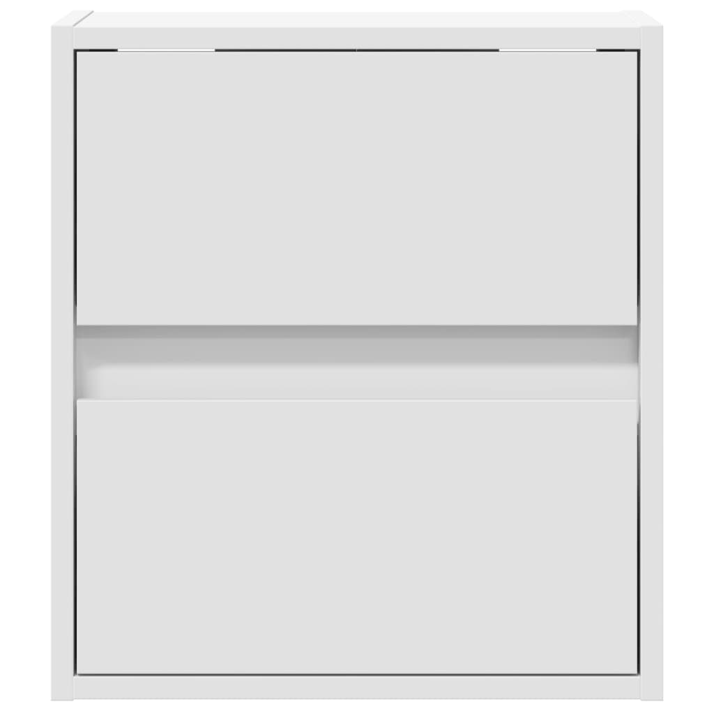 Nástěnný noční stolek s led osvětlením - bílý, 1 - number 6.