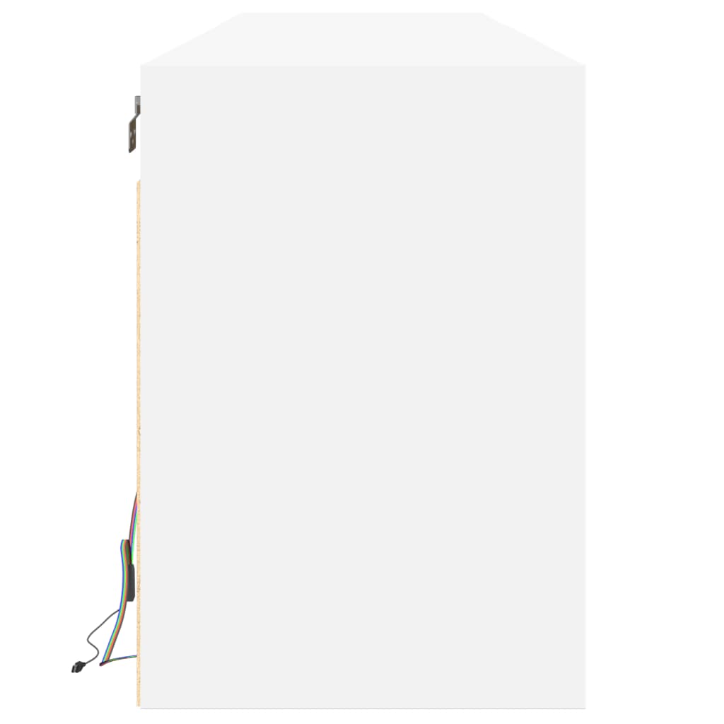 Væghængt tv-bord med led 180x31x45 cm - hvid, 1, 180 cm - number 7.