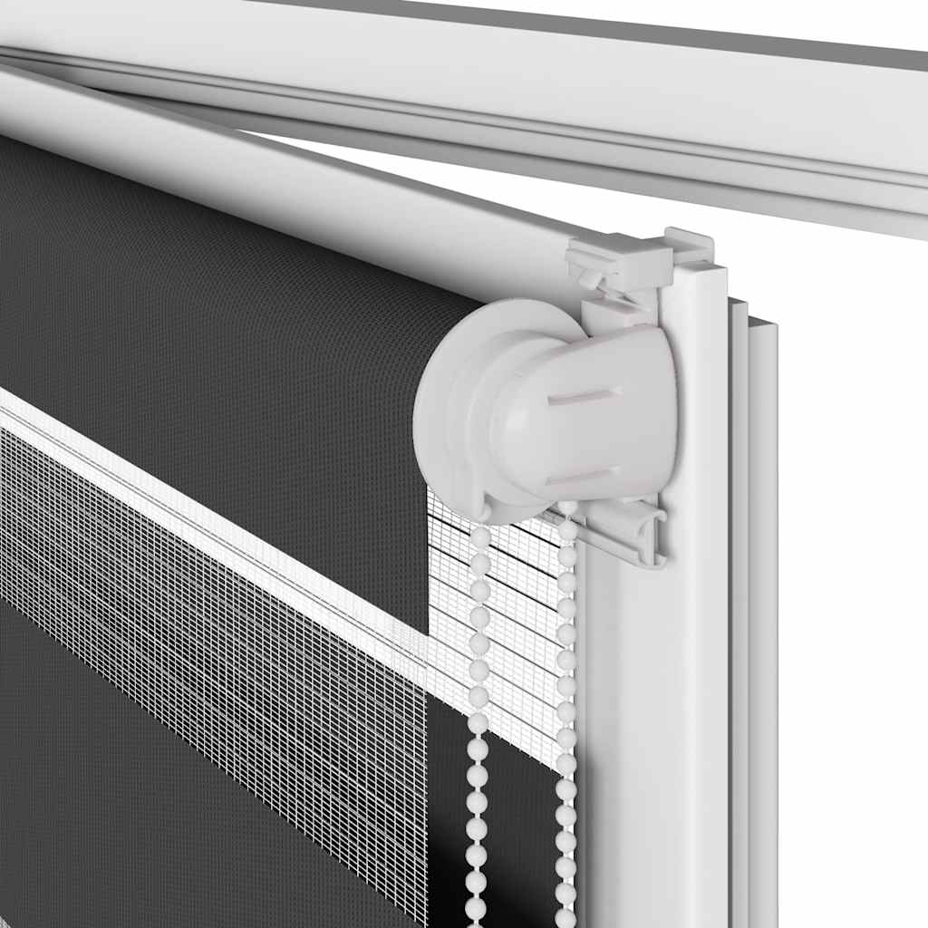 Largeur de tissu zébrardine 85,9 cm polyester - noir, 90 x 230 cm - number 11.