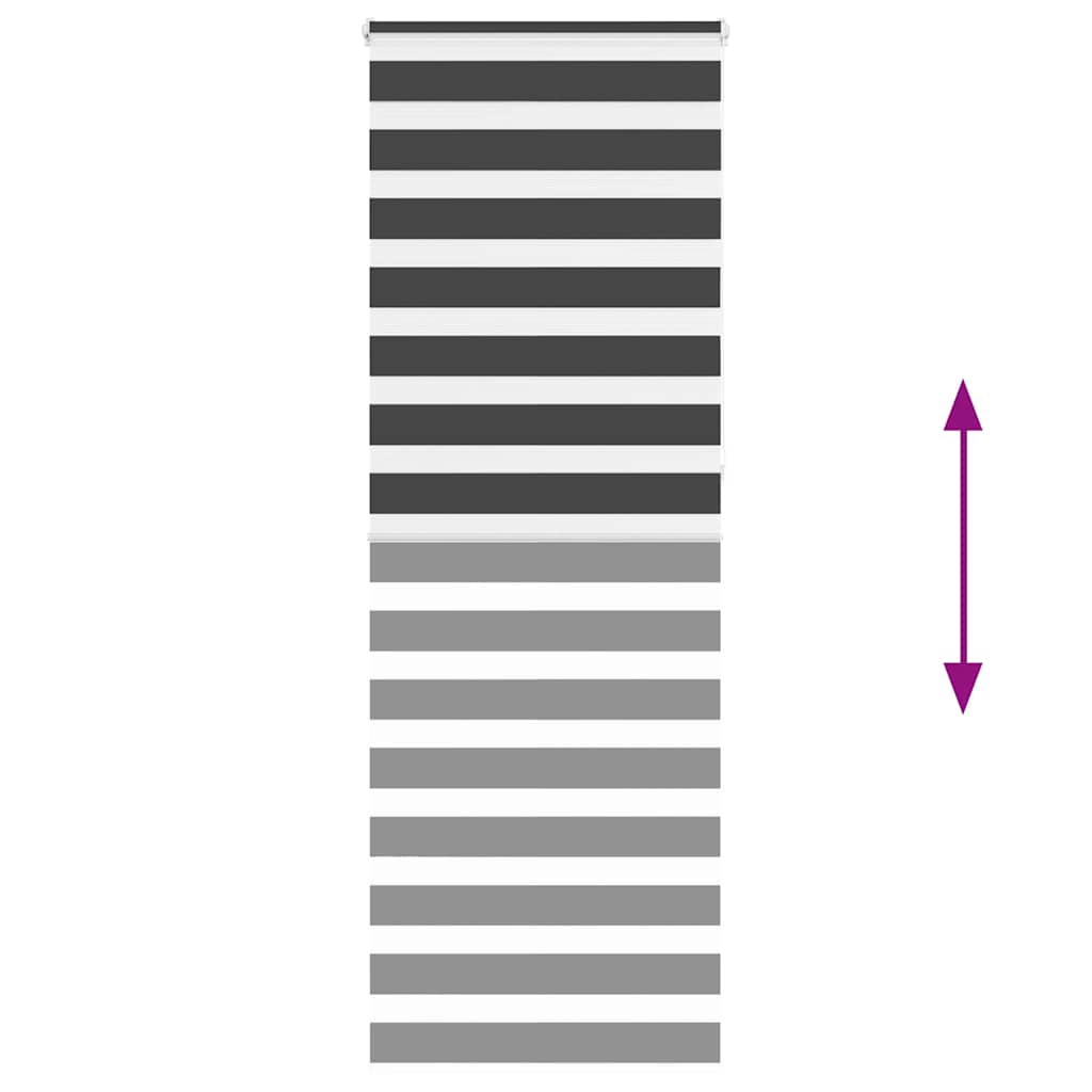 Largeur de tissu zébrardine 85,9 cm polyester - noir, 90 x 230 cm - number 5.