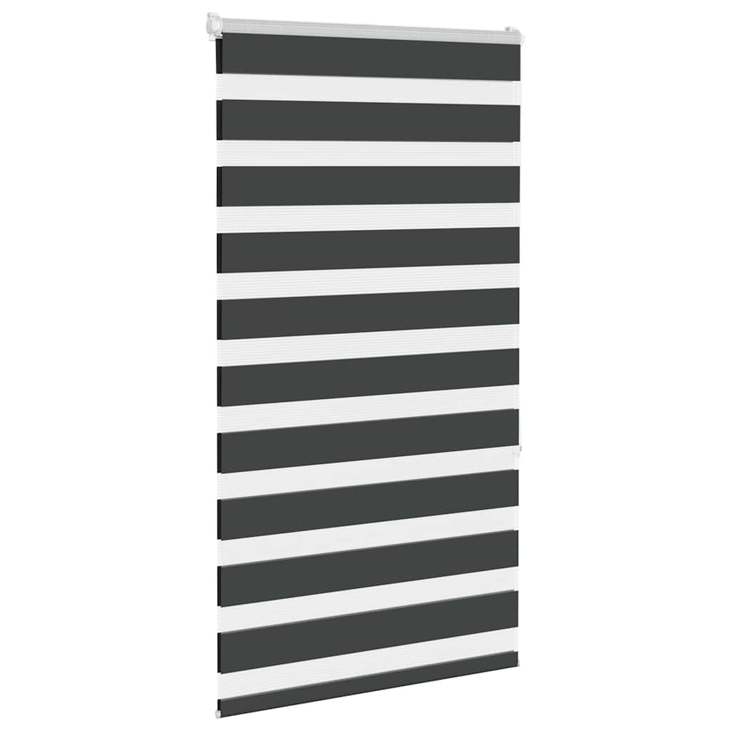 Zebragardin stofbredde 85,9 cm polyester - sort, 90 x 150 cm - number 3.