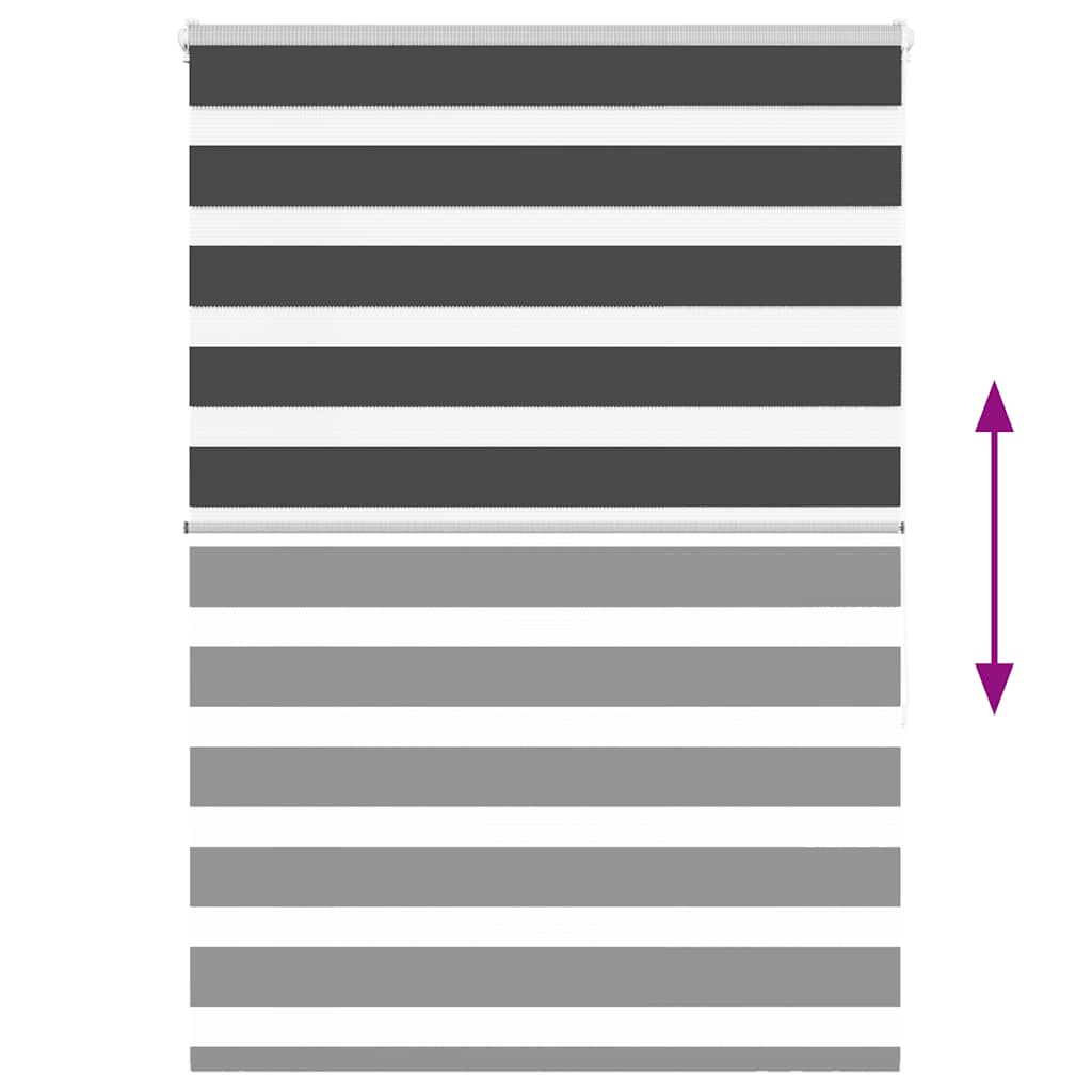 Largeur de tissu zébrardine 90,9 cm polyester - noir, 95 x 150 cm - number 5.