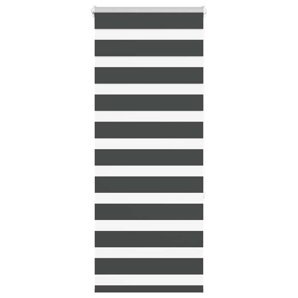 Largeur de tissu zébrardine 60,9 cm polyester - noir, 65 x 150 cm - number 1.