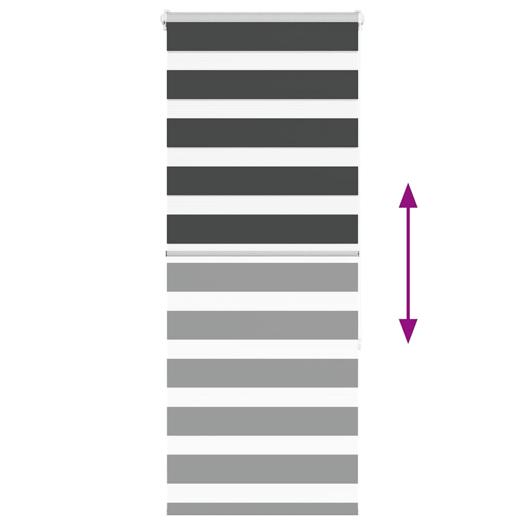 Largeur de tissu zébrardine 60,9 cm polyester - noir, 65 x 150 cm - number 5.