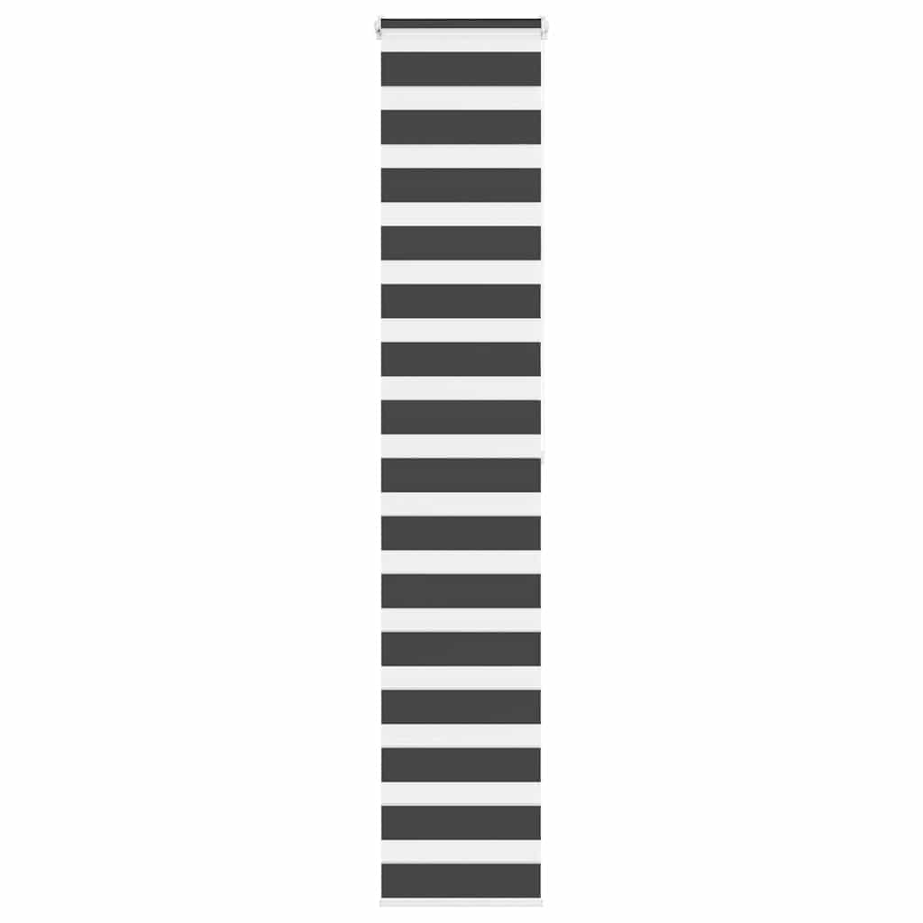 Largeur de tissu de zèbre de zèbre 45,9 cm polyester - noir, 50 x 200 cm - number 1.