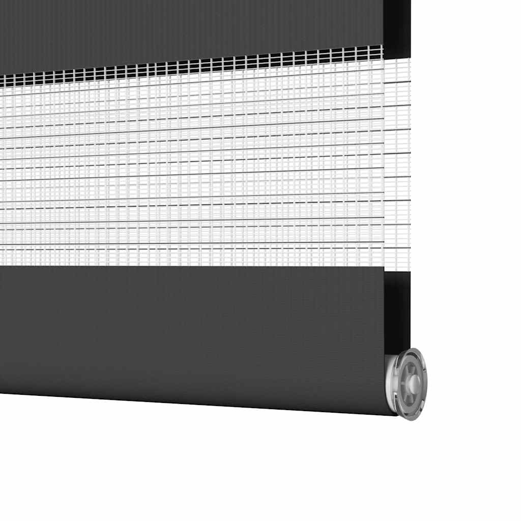 Largeur de tissu de zèbre de zèbre 45,9 cm polyester - noir, 50 x 200 cm - number 12.