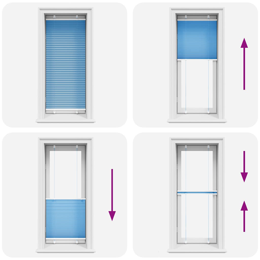 Tissu de la plisségardine largeur 64,4 cm polyester - bleu, 65 x 150 cm - number 5.