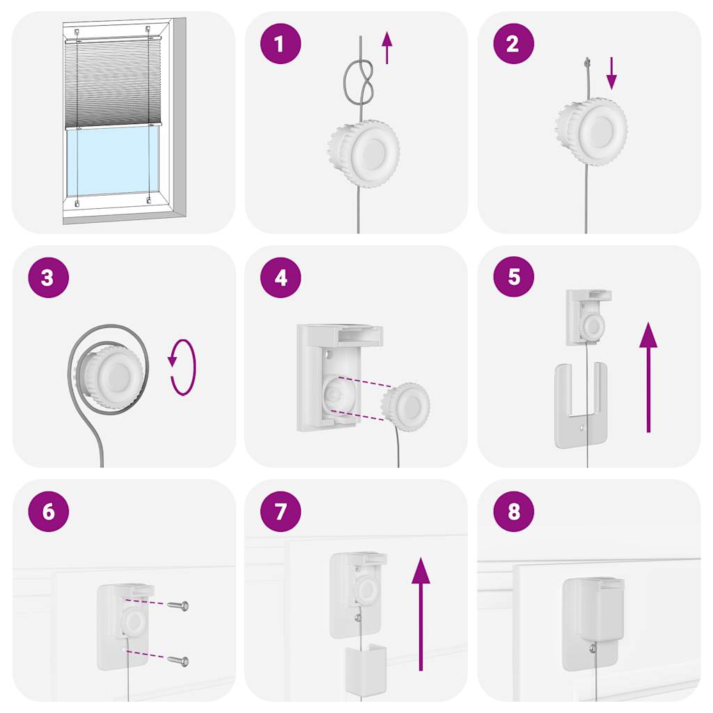 Tissu de la plisségardine largeur 69,4 cm polyester - blanc, 70 x 100 cm - number 6.