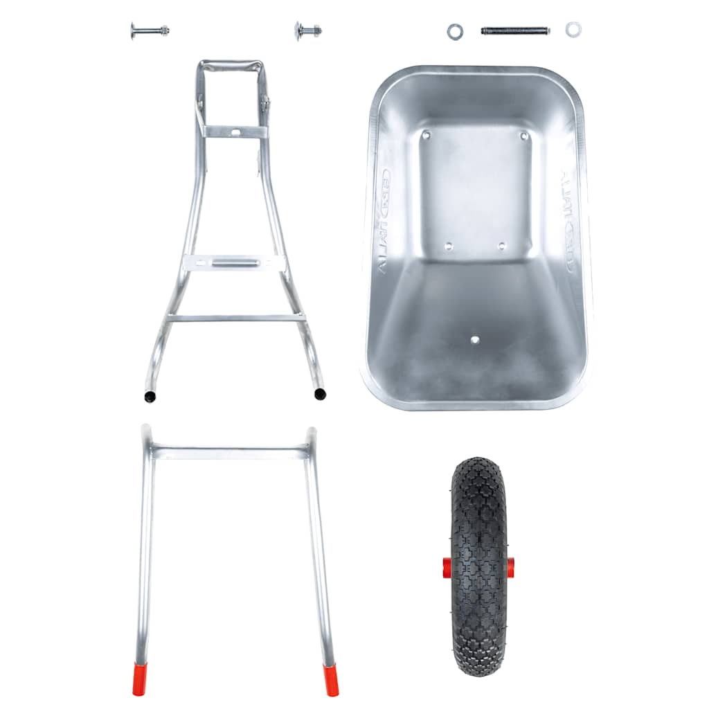 Wheelbarrow 90 l 150 kg galvanized steel and plastic - ooo 1 - number 7.