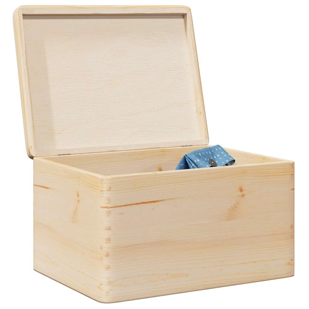 Wooden box solid pine - number 1.