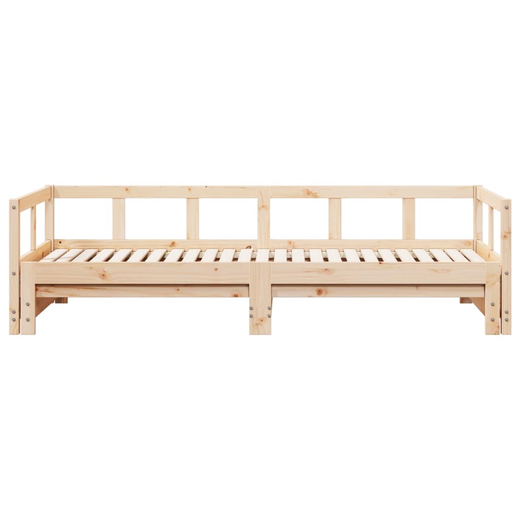 Daybed uden madras massivt fyrretræ - naturfarvet, 90 x 200 cm, nej - number 5.