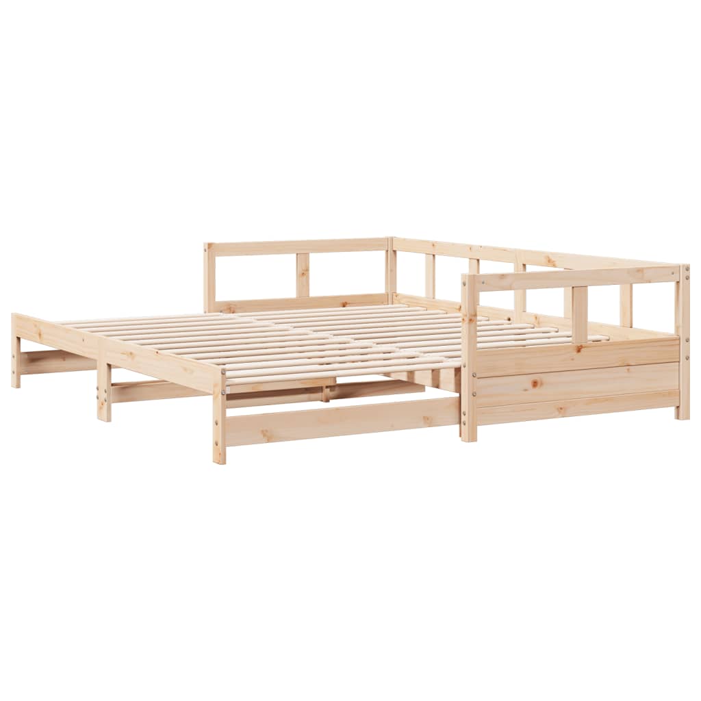 Daybed uden madras massivt fyrretræ - naturfarvet, 90 x 200 cm, nej - number 8.