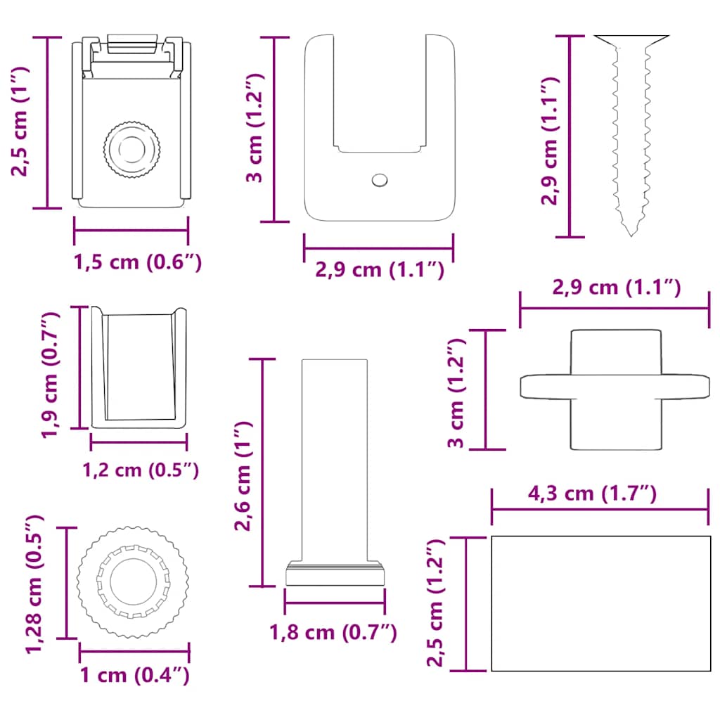 36 dele rullegardinbeslag - number 10.