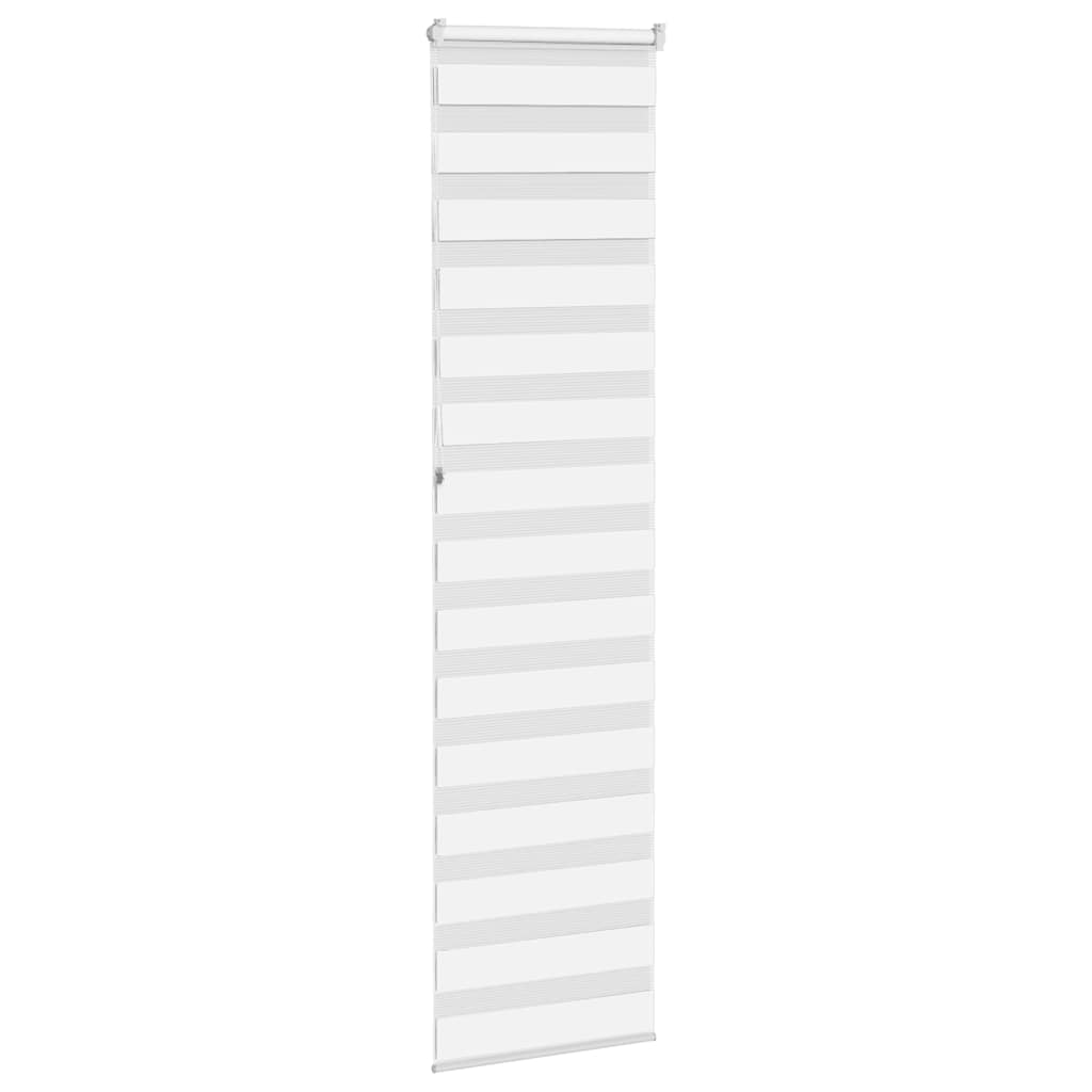 Zebragardin stofbredde 60,9 cm polyester - hvid, 65 x 230 cm - number 4.