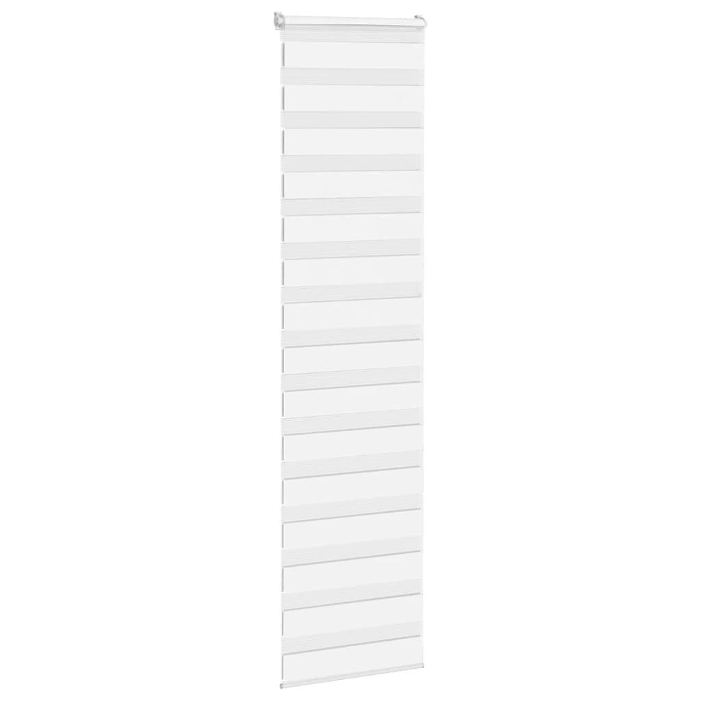Zebragardin stofbredde 60,9 cm polyester - hvid, 65 x 230 cm - number 3.