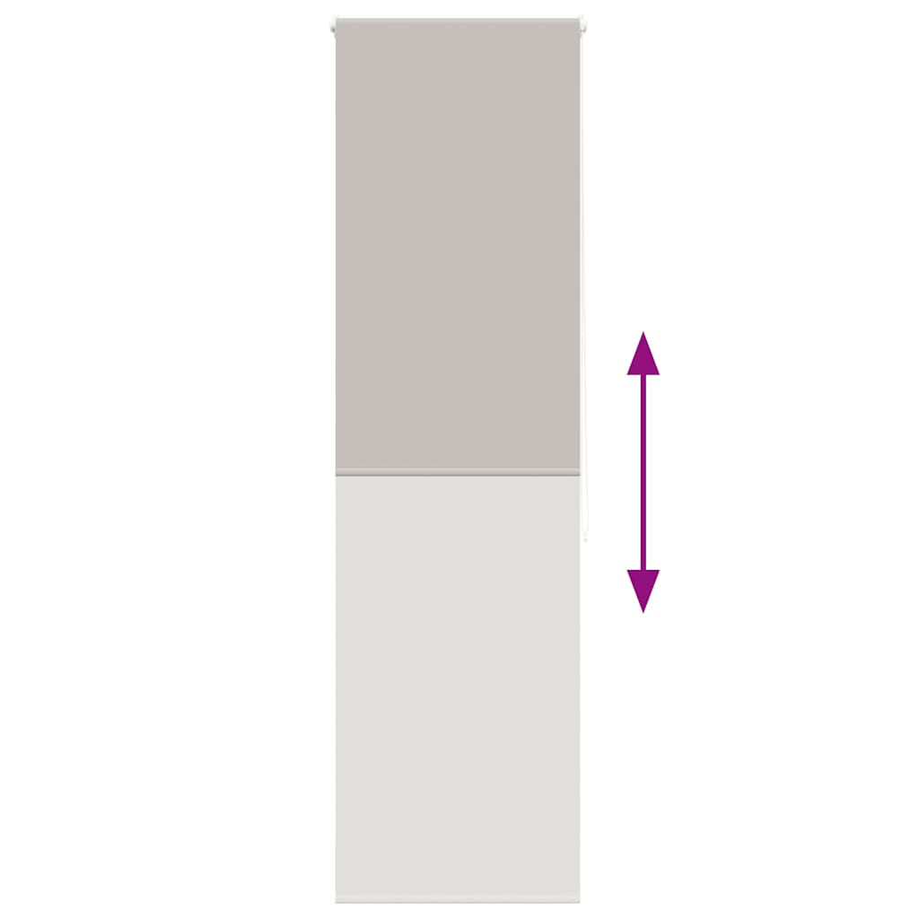 Bruserullegardin stofbredde 56 cm - lysegrå, 60 x 240 cm, uden kassette - number 5.