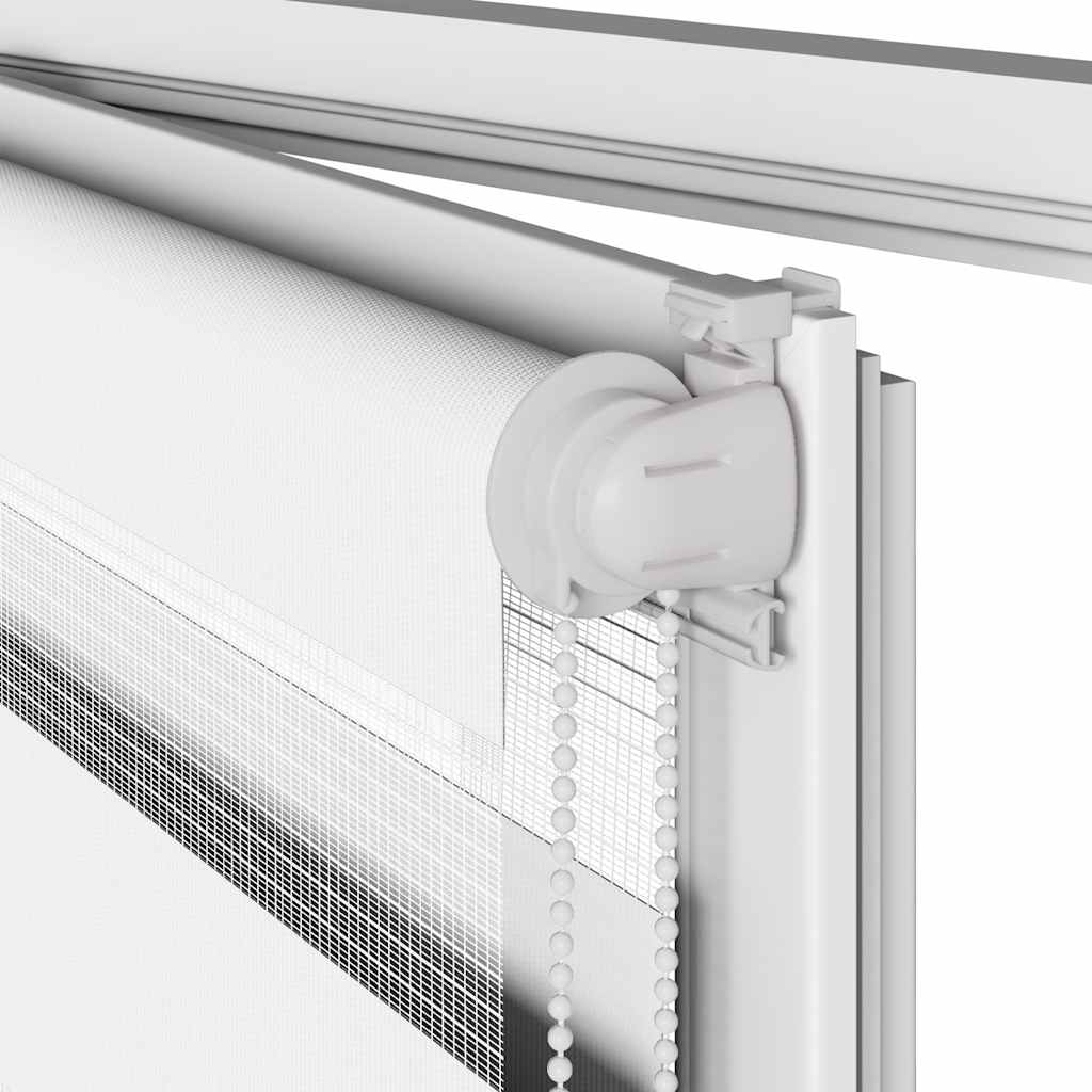 Largeur de tissu zébrardine 50,9 cm polyester - blanc, 55 x 230 cm - number 11.