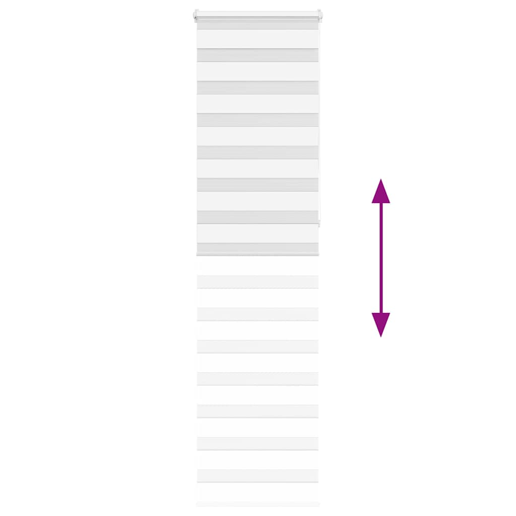 Largeur de tissu zébrardine 50,9 cm polyester - blanc, 55 x 230 cm - number 5.