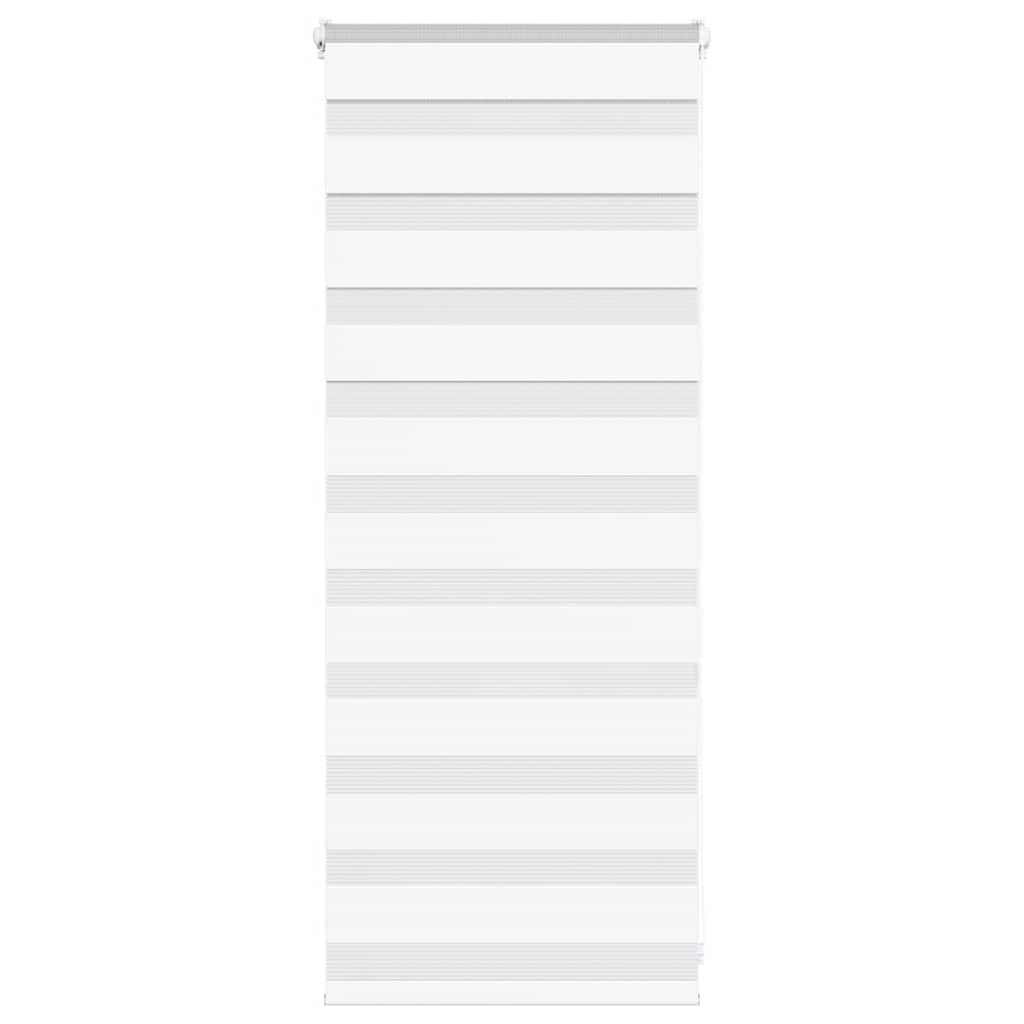 Largeur de tissu zébrardine 55,9 cm polyester - blanc, 60 x 100 cm - number 1.