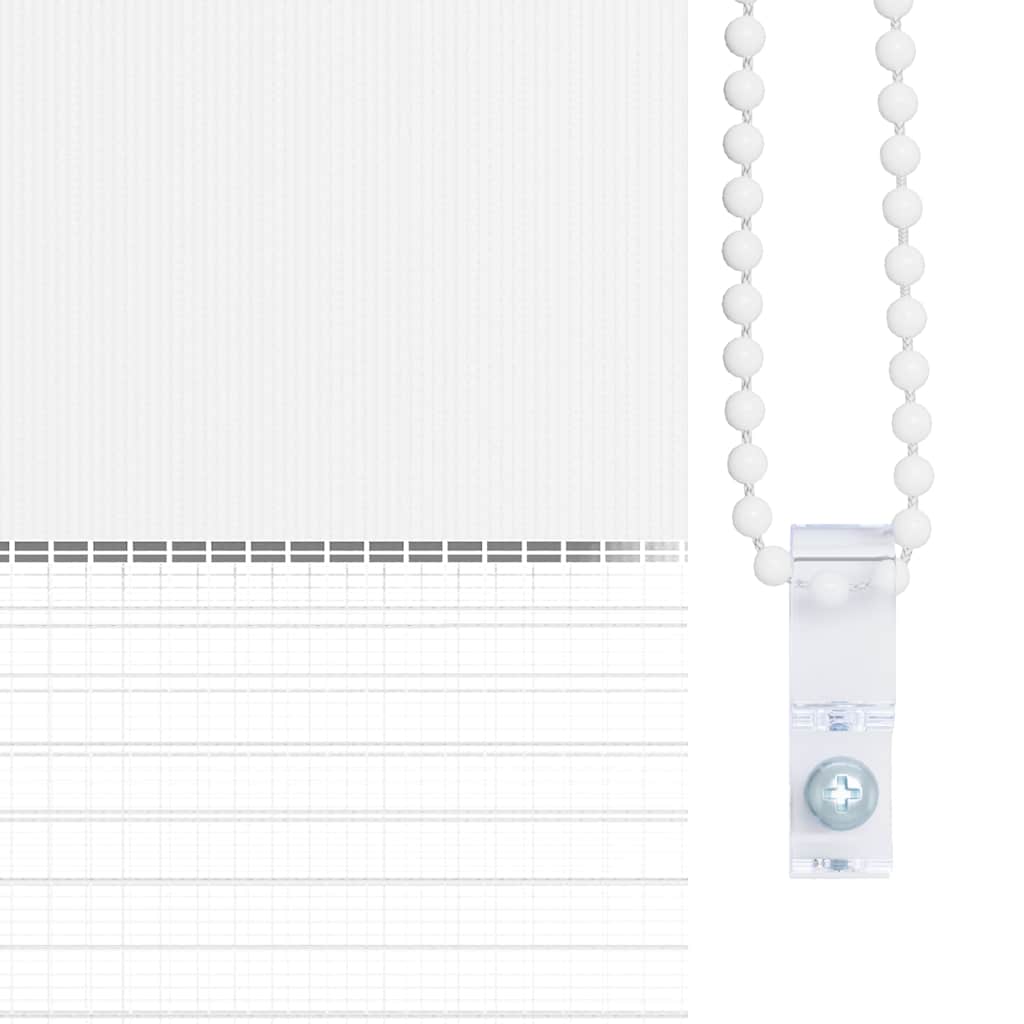 Zebragardin stofbredde 55,9 cm polyester - hvid, 60 x 100 cm - number 9.