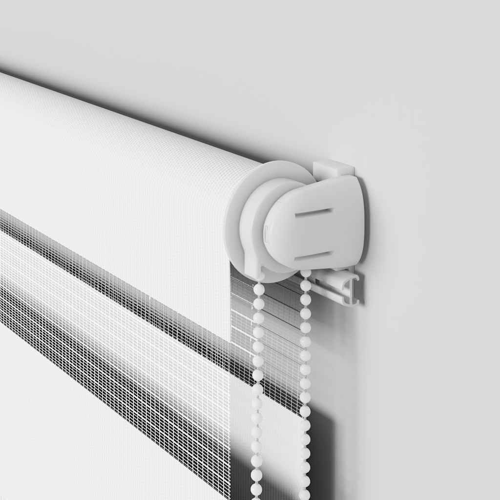 Largeur de tissu zébrardine 35,9 cm polyester - blanc, 40 x 150 cm - number 10.