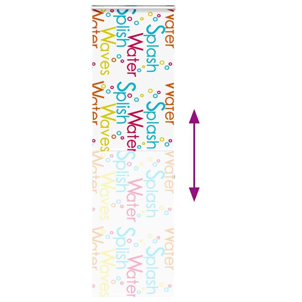 Rouleau de douche alite de tissu largeur 76 cm - splash, 80 x 240 cm, avec cassette - number 5.