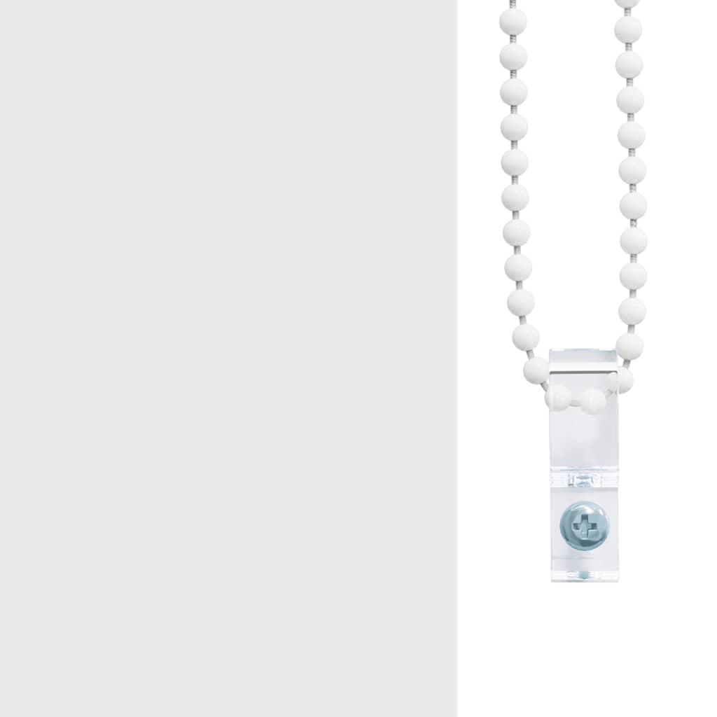 Bruserullegardin stofbredde 76 cm - hvid, 80 x 240 cm, uden kassette - number 8.