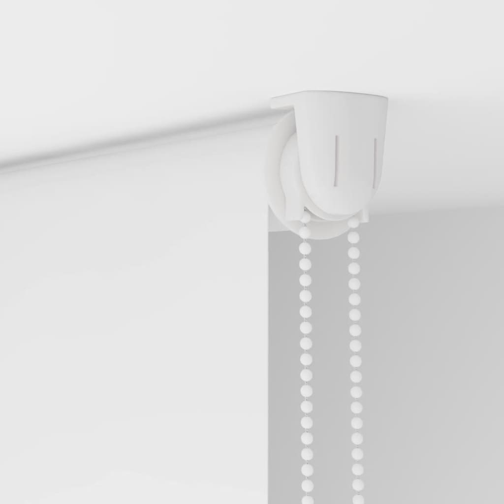 Bruserullegardin stofbredde 76 cm - hvid, 80 x 240 cm, uden kassette - number 10.