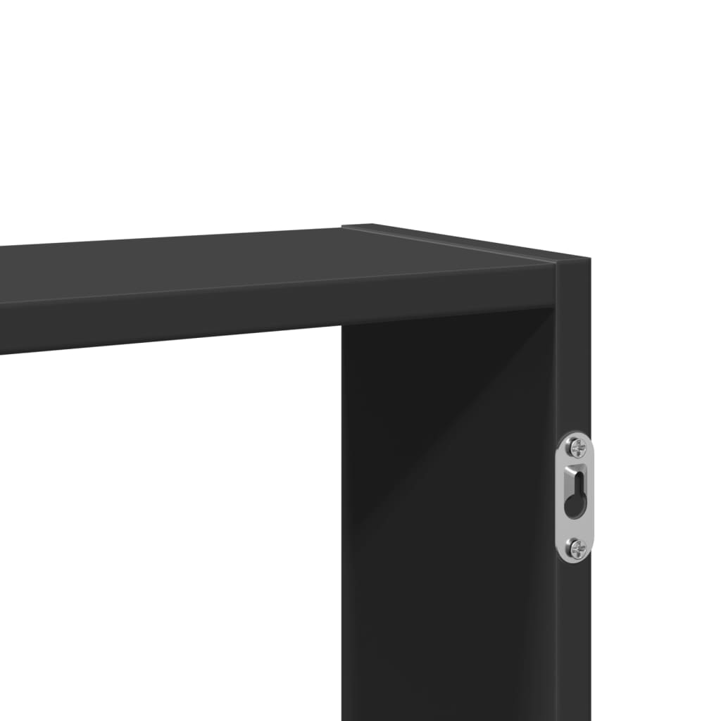 Vægreol 99x15x60 cm konstrueret træ - sort, ooo 7, 1, x - number 8.